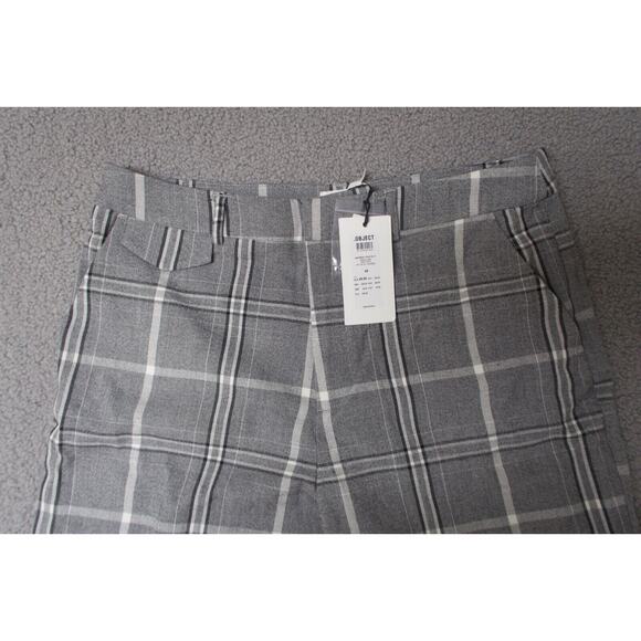 Object Ladies 42 penny pants plaid gray carrier‎ works straight leg - Picture 4 of 10